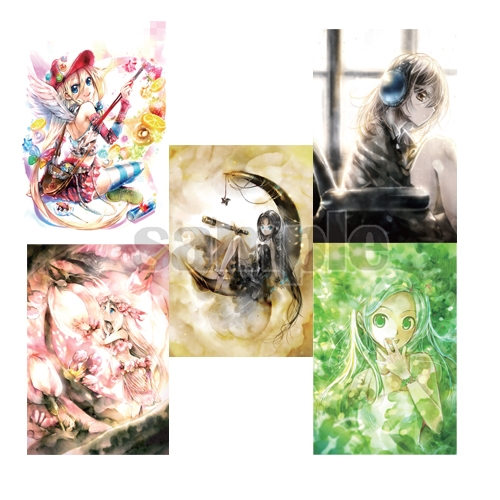 SALE【KEI】ポストカードセット・軸中心祭