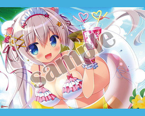 【笹井さじ】B2タペストリー・しろくまのなつやすみ