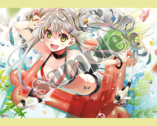 【えれっと】B2タペストリー・パンダスイムトロピカーナ