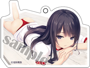 【珈琲貴族】アクリルキーホルダー・寝そべり白峰さん