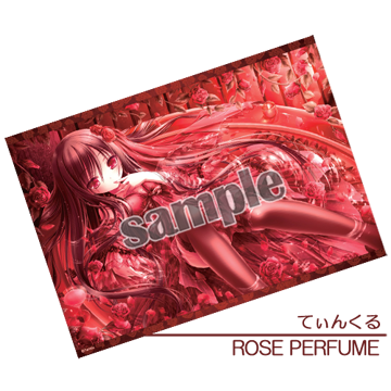 てぃんくる ラバーデスクマット Rose Perfume アールジュネス 軸中心派 E 2 えつ