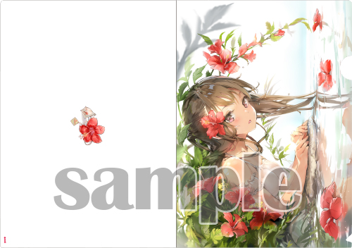 【Anmi】クリアファイル・ハイビスカス