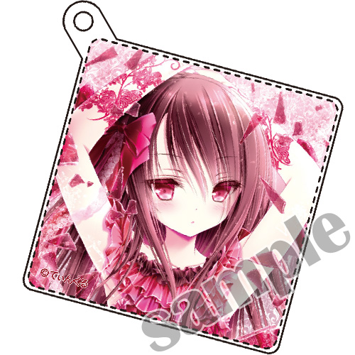 【てぃんくる】アクリルキーホルダー・色紙2019赤