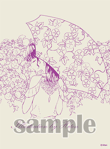 【Hiten】エコトートバッグ・Morning Glory