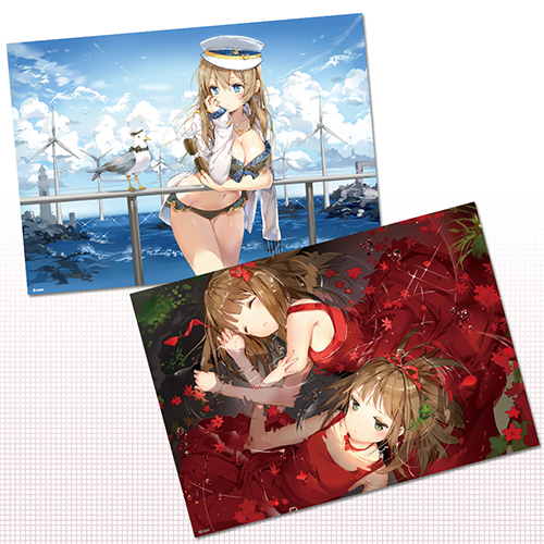 【Anmi】A3静電気吸着ポスター・カモメ