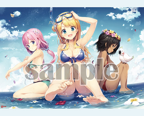 【煎路】B2タペストリー・孤島の砂浜遊び