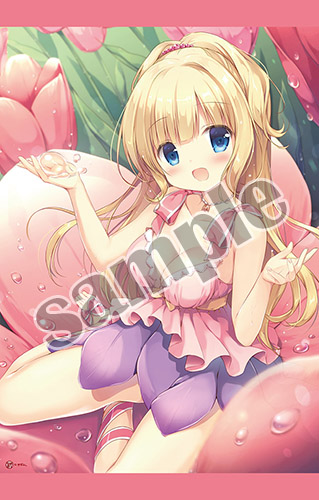 【宮坂なこ】B2タペストリー・The Princess on Small Flower