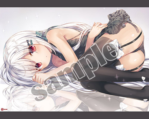 【米白粕】B2タペストリー・ふとももリボン