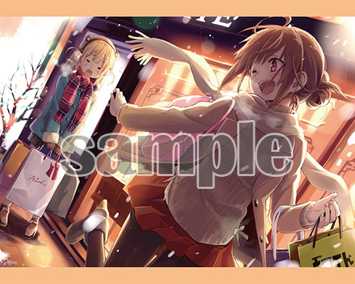 【えれっと】B2タペストリー・雪降るショッピング