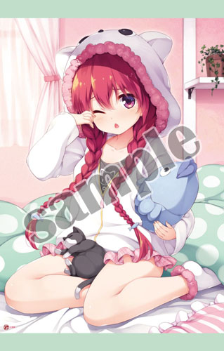 【煎路】B2タペストリー・Cat Morning