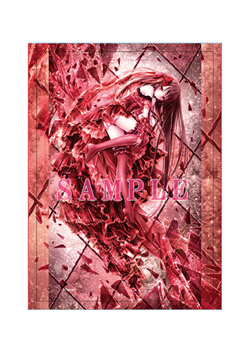 【てぃんくる】A4箔押しアクリルパネル・SpecularCollapse~Red roseworld