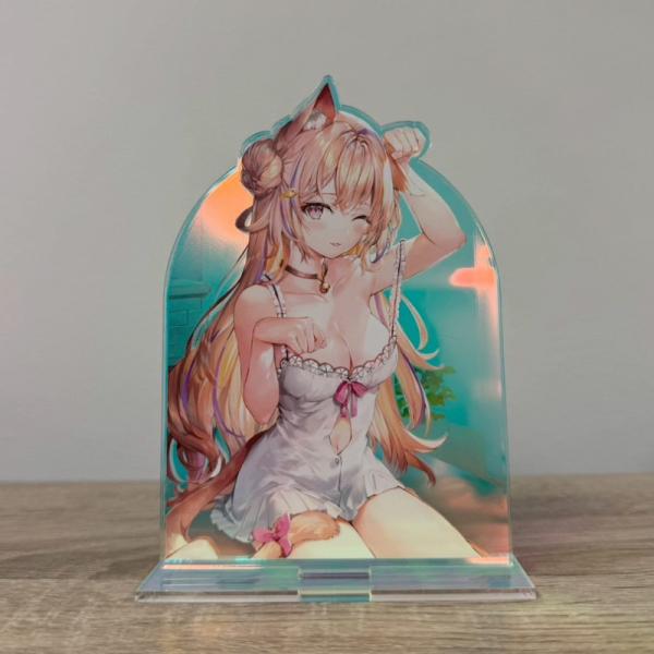 【ももこ】オーロラアクリルスタンド・部屋着ネコ
