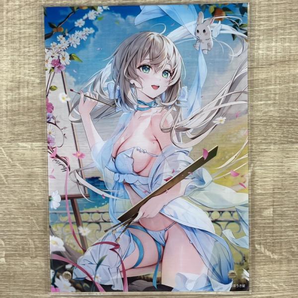 【ほうき星】A5アクリルパネル・Blooms Beneath Her Pen