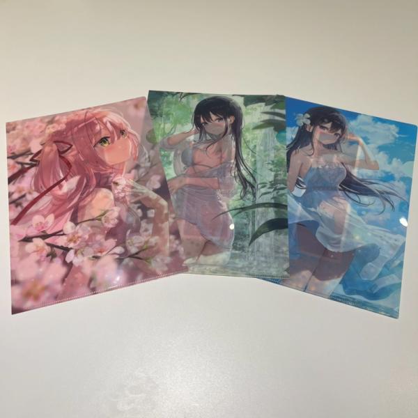 【ふーみ】クリアファイルセット・絵師3人展-まなざしの記憶-