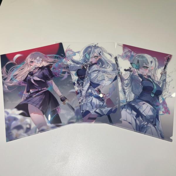 【美和野らぐ】クリアファイルセット・絵師3人展-まなざしの記憶-