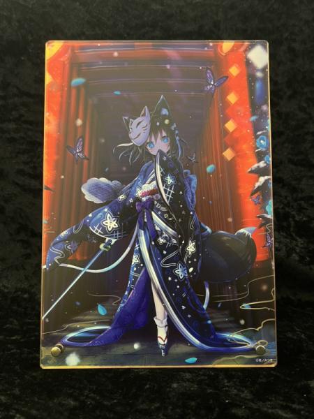 ≪予約≫【夜ノみつき】オーロラA5アクリルパネル・青紅