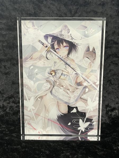 ≪予約≫【夜ノみつき】アクリルオーナメント・白妙