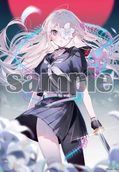 【美和野らぐ】A5アクリルパネル・百合の騎士 the Jack of Spade・透明色彩-美和野らぐ展-