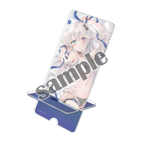 ≪予約≫【カカオ・ランタン】アクリルスマホスタンド・寝転びゴーストちゃん【軸中心祭2025冬】