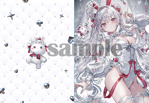≪予約≫【ももこ】メタリッククリアファイル・SNOW RABBIT