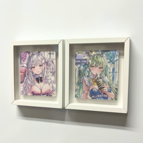 【ももこ】額入りマグネットセット・メイドバニーセット