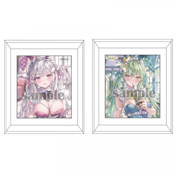 【ももこ】額入りマグネットセット・メイドバニーセット