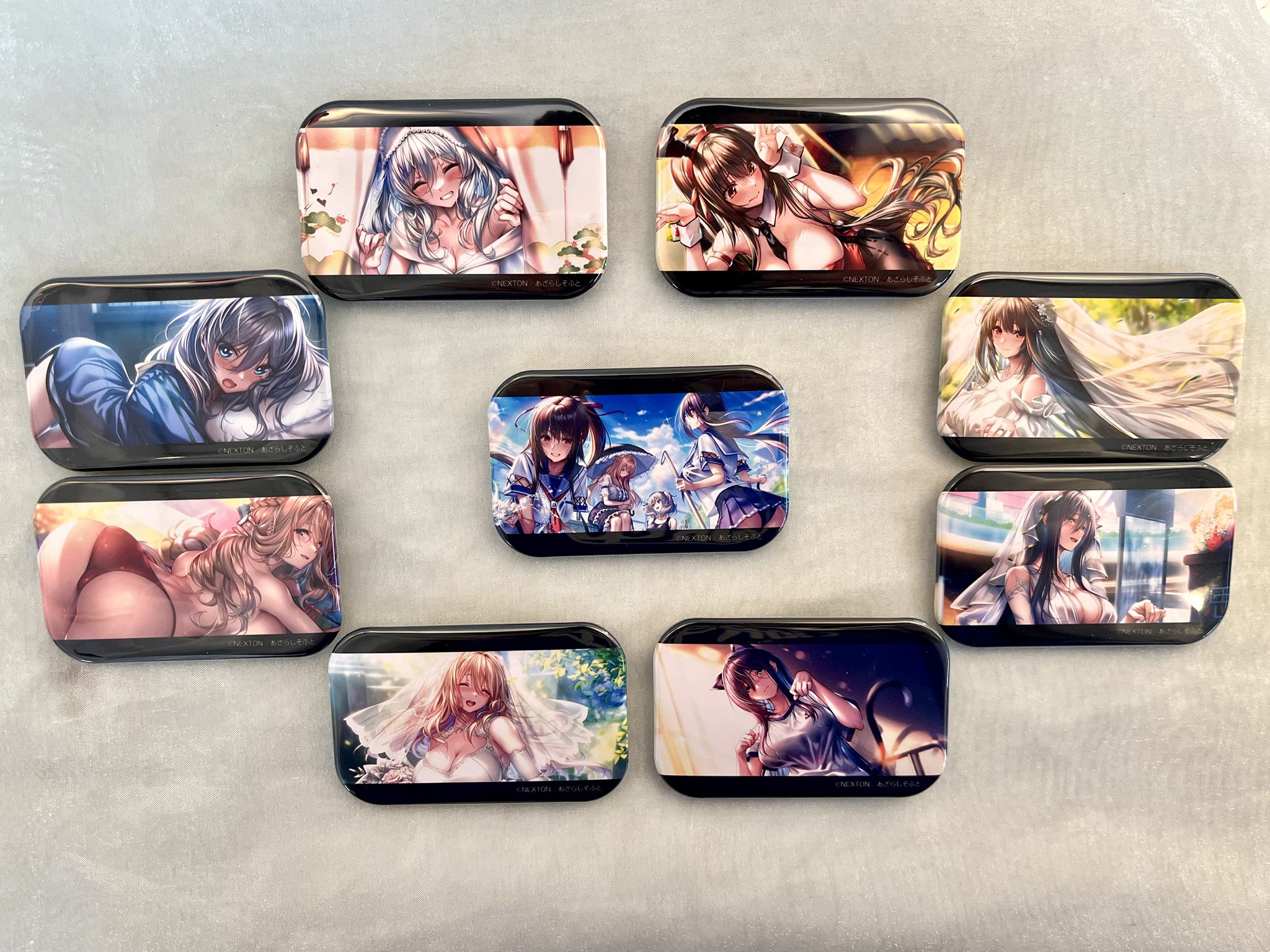 ★【ピロ水】トレーディングスクエア缶バッジ・コンプリートセット