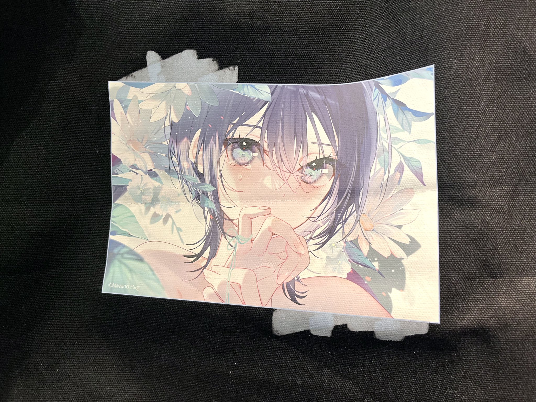 【美和野らぐ】キャンバストート・朝露・透明色彩-美和野らぐ展・