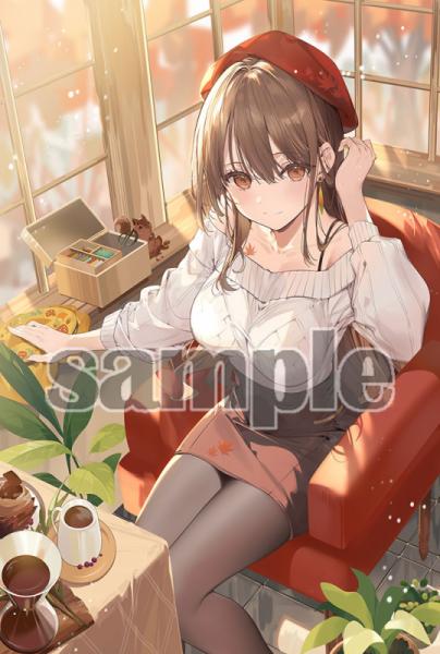 ≪予約≫【Secret Cute/necomi】直筆サイン入りB5アクリルパネル・針と甘味で楽しむ小さな秋