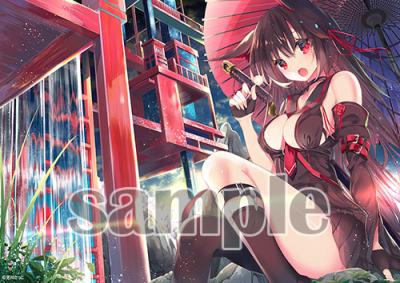 SALE【天川さっこ】クリアポスター・夏夜のけもみみ