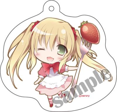 【karory】イヤホンジャック付アクリルキーホルダー・SDすいーつちゃん