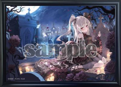 ≪予約≫【カカオ・ランタン】メタルアートプレート・スカルムと教会墓地【神絵祭-翔-】