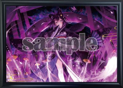 【夜ノみつき】メタルアートプレート・紫魂【神絵祭-翔-】