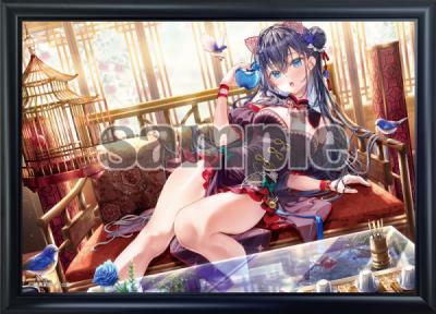 【藤真拓哉】メタルアートプレート・チャイナモードなブルーベリーちゃん【神絵祭-翔-】