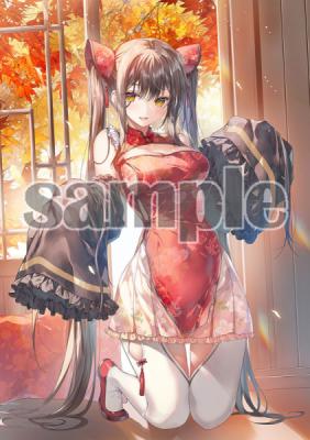 ≪予約≫【Secret Cute/みわべさくら】直筆サイン入りB5アクリルパネル・red autumn if