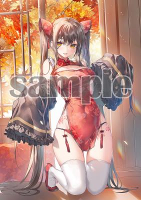 ≪予約≫【Secret Cute/みわべさくら】直筆サイン入りB5アクリルパネル・red autumn