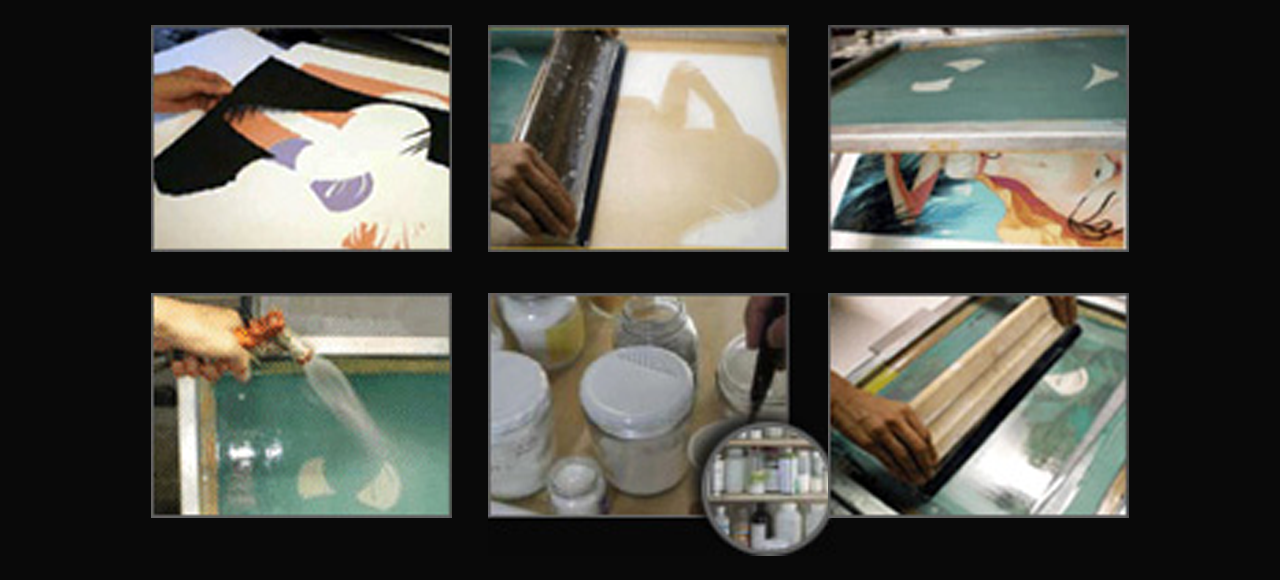 実際の版画制作風景